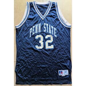 Penn State Nittany Lions 90s RUSSELL basketball Game TI jersey 50 blue NCAA vtg